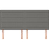  Uzglavlje tamno sivo 160x5x118/128 cm tkanina | shoptok.hr