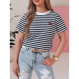 DStreet T-shirt damski w paski MARINESSI granatowy | Shoptok.si