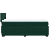 Box spring krevet s madracem tamnozeleni 90x190 cm baršunasti | shoptok.hr