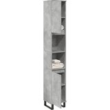 vidaXL Kopalniška omarica betonsko siva 30x30x190 cm inženirski les | Shoptok.si