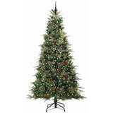  Umetno Zložljivo Božično Drevo Zelena 240 cm PE in PVC, (5000066256) | Shoptok.si