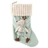 Sock lux, novogodišnja čarapa, irvas, pastel pink