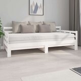  Izvlečna dnevna postelja bela trdna borovina 2x(90x200) cm, (20723816) Cene