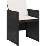  9-dijelni vrtni blagovaonski set s jastucima crni od poliratana | shoptok.hr