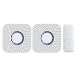  KOMPLET 2x bežično zvono za utičnicu, kinetičko, 230V, belo | Eponuda.com