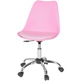 MID.YOU VRTLJIVI STOL umetna masa, tekstil pink | Shoptok.si