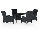  5-dijelni vrtni blagovaonski set tamnosivi | shoptok.hr