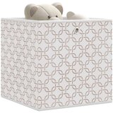 vidaXL Sklopive kutije za pohranu 10 kom krem 32x32x32 cm od tkanine | shoptok.hr