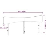  Uzglavlje voštano smeđe 200 cm od masivne borovine | shoptok.hr