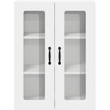  Zidni stakleni ormarić Bijelo 60 x 31 x 80 cm Konstruirano drvo | shoptok.hr