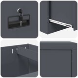 Kabinet za datoteke s predalom Antracit 44 x 50 x 106.5 cm, (5000113114) | Shoptok.si