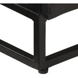 TV ormarić crni 110x30x40 cm od masivnog drva manga i željeza | Eponuda.com