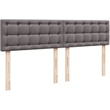  s oprugama i madracem sivi 200x200 cm od umjetne kože | shoptok.hr