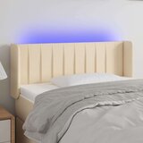  Posteljno vzglavje krem 83x16x78/88 cm blago, (20954117) | Shoptok.si