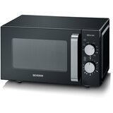 Severin MW7762 Mikrovalna s grilom 800 W W, 20 litara, 1000 gril, keramicki dno, crno-inox. | shoptok.hr