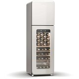 Klarstein Shirley hladilnik za vino + zamrzovalnik | Naprava 2 v 1, srebrna-krom - | Shoptok.si
