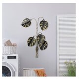 WALLXPERT dekorativni metalni zidni pribor monstera gold u