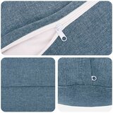  Jastuk s jastukom HEERLEN 6 kom. Traper plava Tkanina - Trapere plave boje Ø 50 cm 6 | shoptok.hr