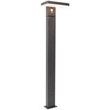 QAZQA Zunanji steber temno siv 80 cm z LED in kratkimi lučmi na solar - Sunnie Cene