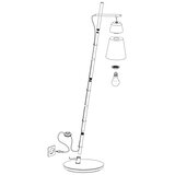 Eglo 99547 - Stojeća lampa CANTERRAS 1xE27/40W/230V | Eponuda.com