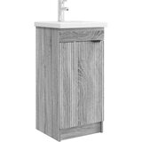 vidaXL Kopalniška omarica s pomivalnikom Siva Sonoma 42 x 40 x 84,5 cm, (5000245713) | Shoptok.si