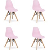 Brandless ZUBI stol - roza x 4, (22044542) | Shoptok.si