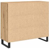  Kreveta Umjetnički hrast 90 x 34 x 80 cm Konstruirano drvo | shoptok.hr