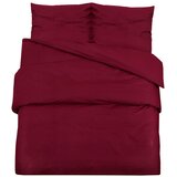  Set posteljine za poplun bordo 155x220 cm lagana mikrovlakna | shoptok.hr