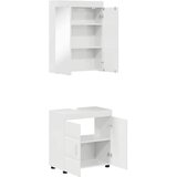  Set namještaja za kupaonicu TULUM 2 pcs Visoki sjaj bijela | shoptok.hr