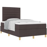 vidaXL Box Spring Postelja z Blazino Temno Rjava 120x200 cm Tkanina, (22052912) Cene