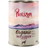 Purizon Organic 6 x 400 g - Raca in piščanec z bučkami