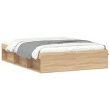 Maison Chic Posteljni okvir - Dvoposteljna postelja - Zakonska postelja sonoma hrast 135x190 cm, (21692617) | Shoptok.si