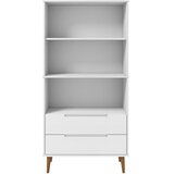  Regal za knjige MOLDE bijeli 85x35x170,5 cm od masivne borovine | Eponuda.com
