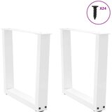  Noge za klub stolić V-oblika 2 kom Bijele 50 x (42-43,3) cm Čelik | shoptok.hr