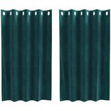  Zavjese za zamračivanje 2 pcs Tamnozelena 140 x 140 cm Baršun | shoptok.hr