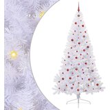  Umjetno božićno drvce s stalakom Bijelo 240 cm PVC i čelik | shoptok.hr
