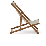 Kave Home svetlo siv zložljiv ležalnik za plažo iz akacijevega lesa la forma adredna | Shoptok.si