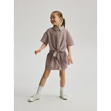 Reserved Suknja-hlače sa šljokicama - bež | shoptok.hr