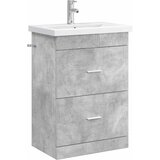 vidaXL Set namještaja za kupaonicu Betonska siva 61 x 40 x 84 5 cm - Betonska siva 61 x 40 x 84 5 cm | shoptok.hr