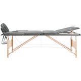  Stol za masažu s 3 zone i drvenim okvirom antracit 186 x 68 cm | Eponuda.ba