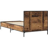  Okvir kreveta s uzglavljem Staro drvo 80 x 200 cm | shoptok.hr