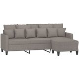  Trosjed s tabureom smeđesivi 180 cm od tkanine | shoptok.hr