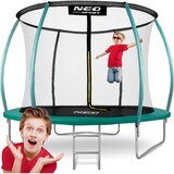 Neo-Sport profilirani vrtni trampolin 312 cm (10 ft) s unutarnjom mrežom, tirkizni | shoptok.hr