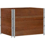  Okviri za palete 3 kom smeđi 80x60 cm od masivne borovine | Eponuda.com