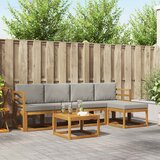  Set vanjskih sofa 6 kom. Prirodna i svijetlo siva | shoptok.hr