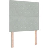 vidaXL vzglavje s kristalnimi gumbi, prešito svetlo sivo 90 cm žamet, vzglavje s kristalnimi gumbi, prešito svetlo sivo 180 cm žamet | Shoptok.si