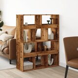 vidaXL Pregrada za prostor starinski les 100x33x125,5 cm inž. les | Shoptok.si