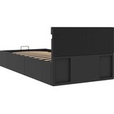 Hidraulični okvir za krevet od umjetne kože LED crni 90x200 cm | Eponuda.ba