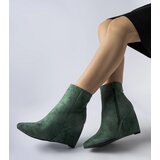 Gemre Green pointed wedge ankle boots Aprutino | shoptok.hr