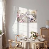  Slika - Heron wading in a pond - illustration in bright colours 60x40 Standard | shoptok.hr